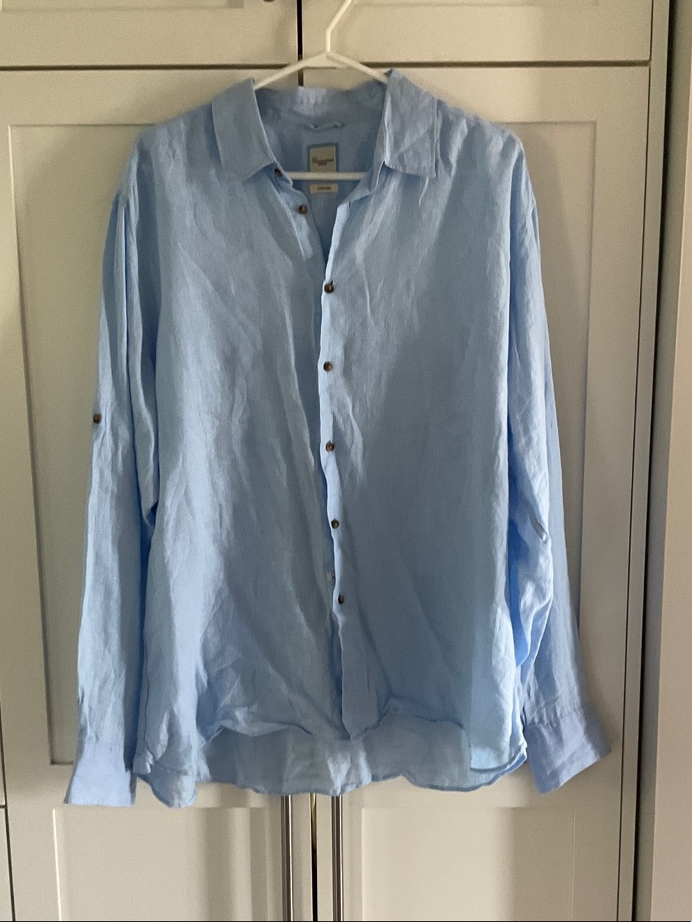 Camicissima Light Blue Men's Linen Button-Down Shirt